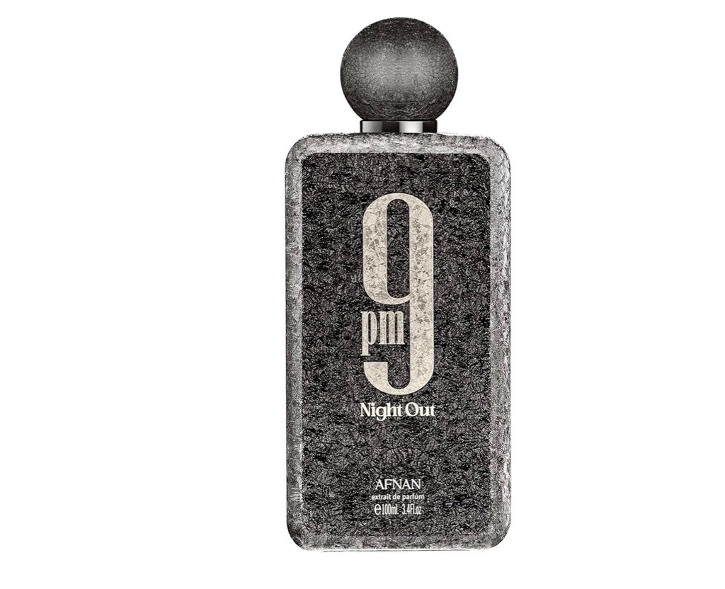 Afnan 9 PM Night Out Unisex Extrait de Parfum, 3.4 Fl. O