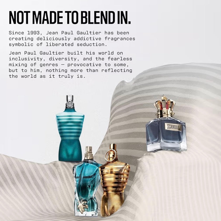 Jean Paul Gaultier Le Male Elixir Absolu Parfum Intense - Long Lasting Woody Spicy Cologne for Men with Plum, Lavender & Tonka Bean - Luxury Cologne Spray, 4.2 oz