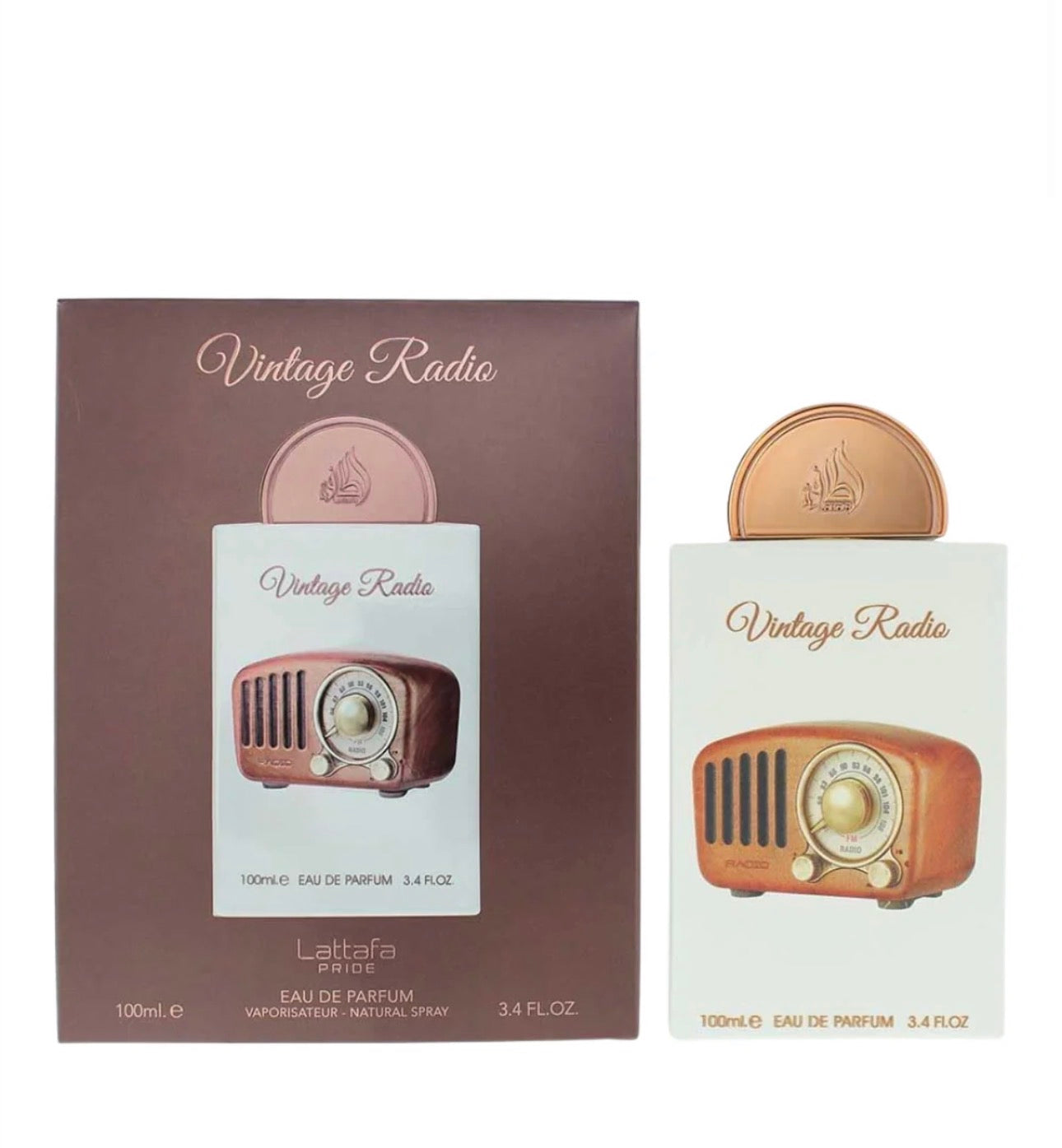 Pride Vintage Radio Eau De Parfum Spray for Unisex, 3.4 oz (100 mL)
