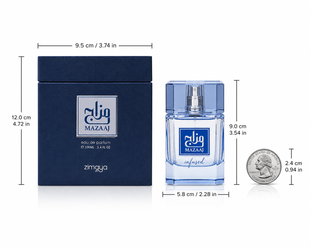 Zimaya Mazaaj Eau De Parfum Spray by Afnan for Unisex, 3.4 oz (100 mL)
