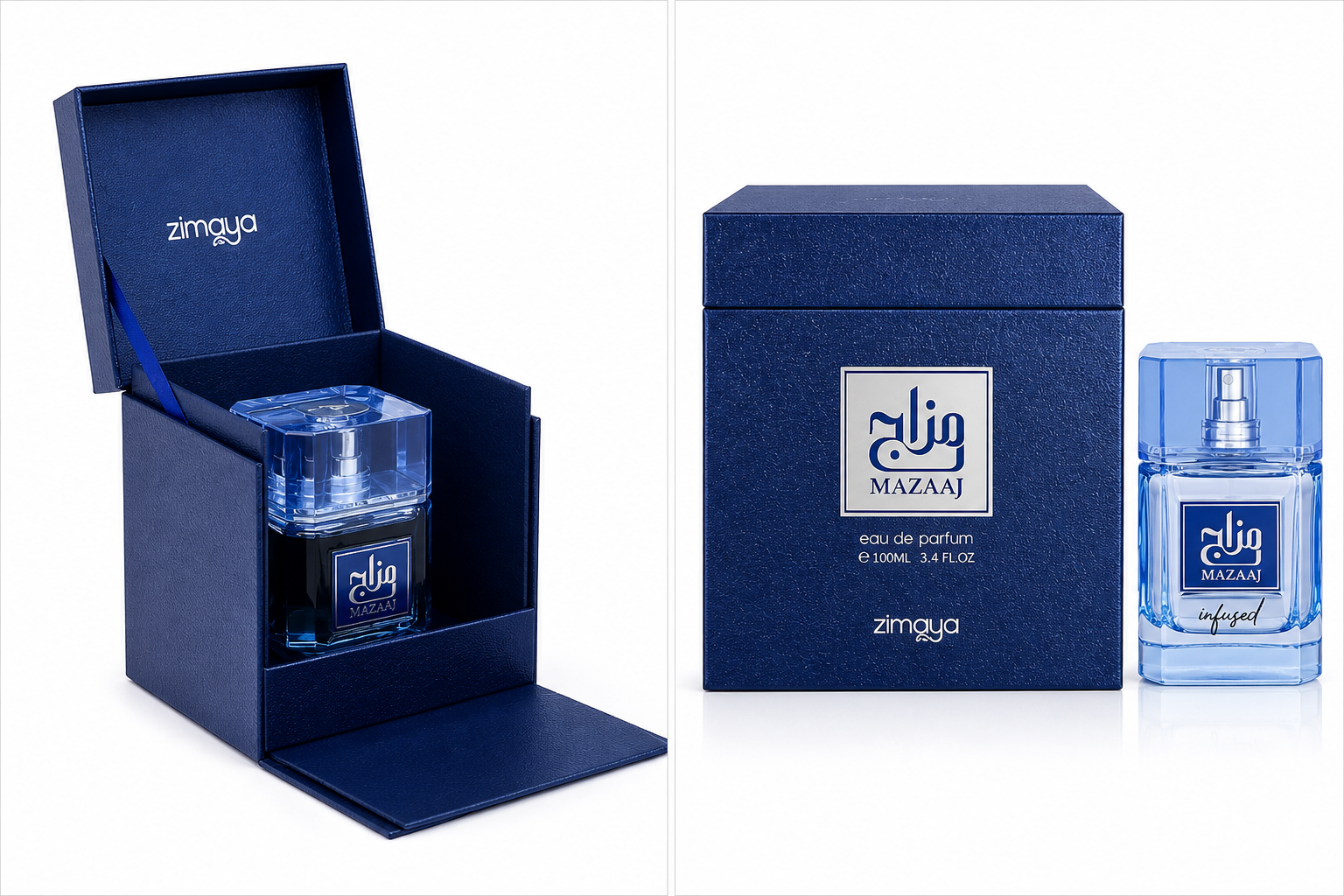 Zimaya Mazaaj Eau De Parfum Spray by Afnan for Unisex, 3.4 oz (100 mL)