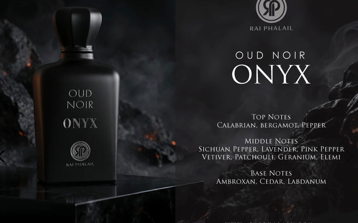 Oud Noir Onyx By Rai Phalail Extrait De Parfum 3.4 Oz