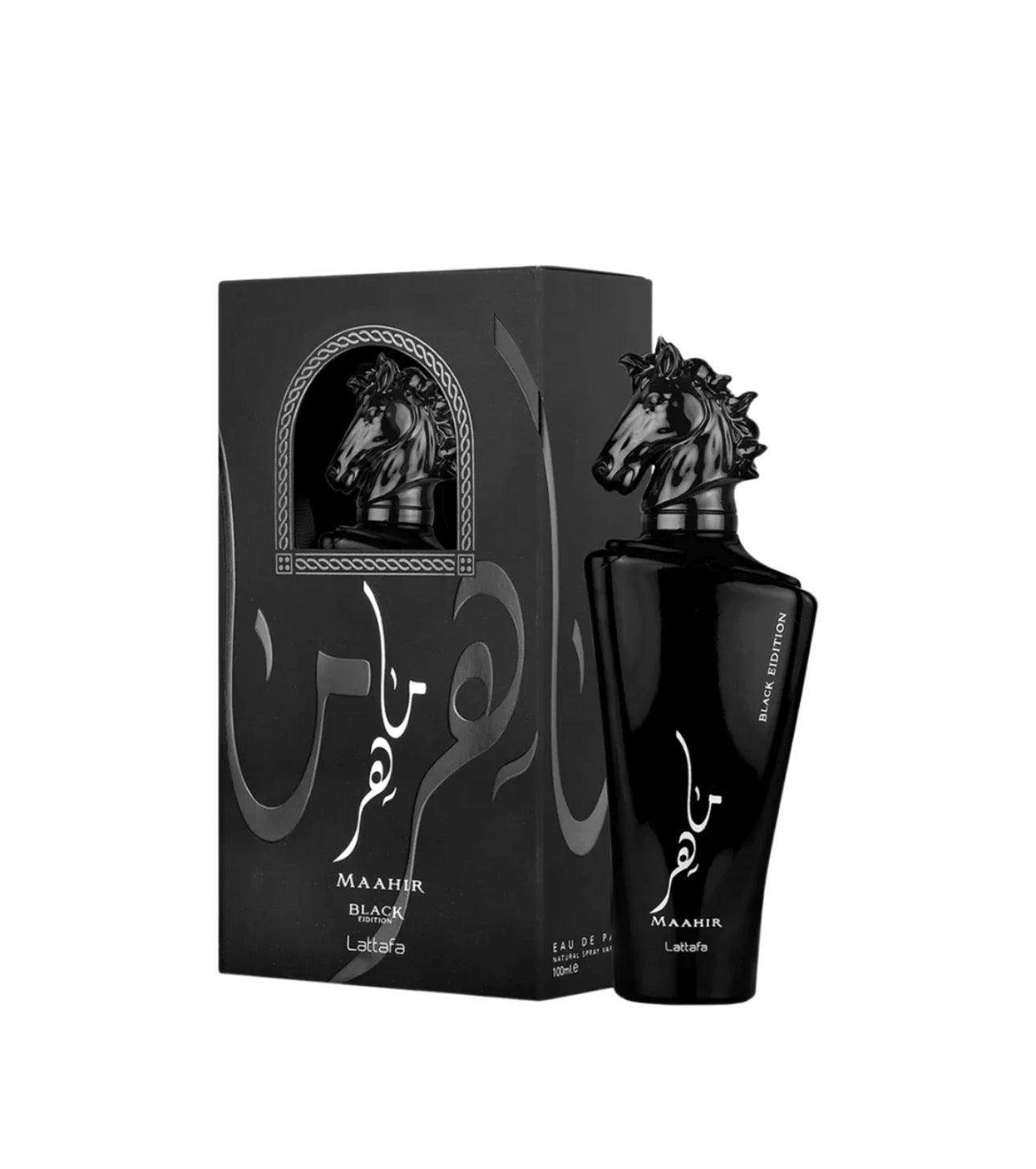 Maahir Black Edition Perfume Spray, 100 mL (3.4 fl oz)