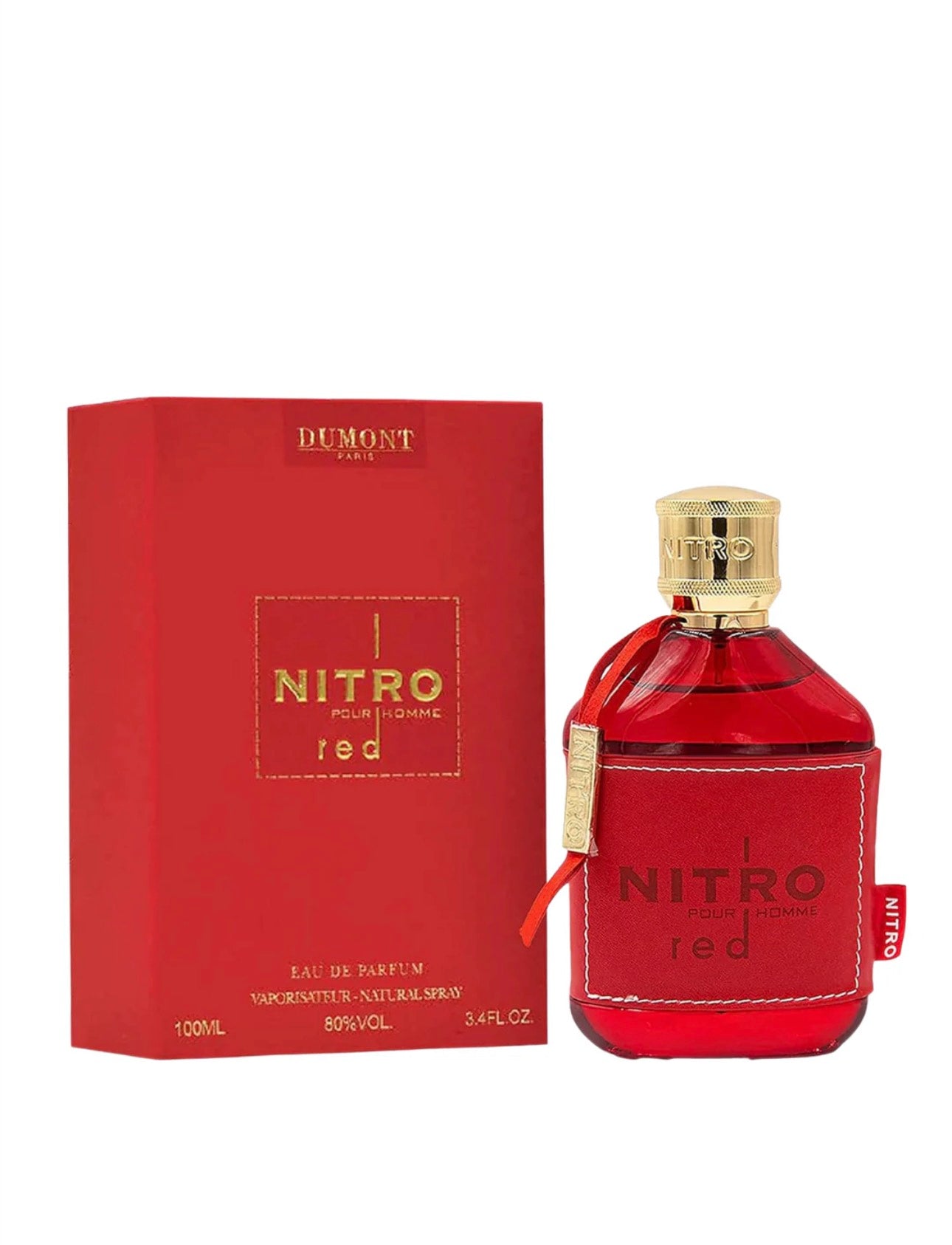 Dumont Nitro Red Eau De Parfum Spray for Men 3.4 oz (100 mL)